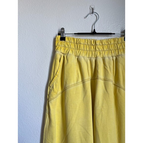Out From Under Wyatt Drop Crotch Jogger Pant in Yellow Size XS - Picture 2 of 6